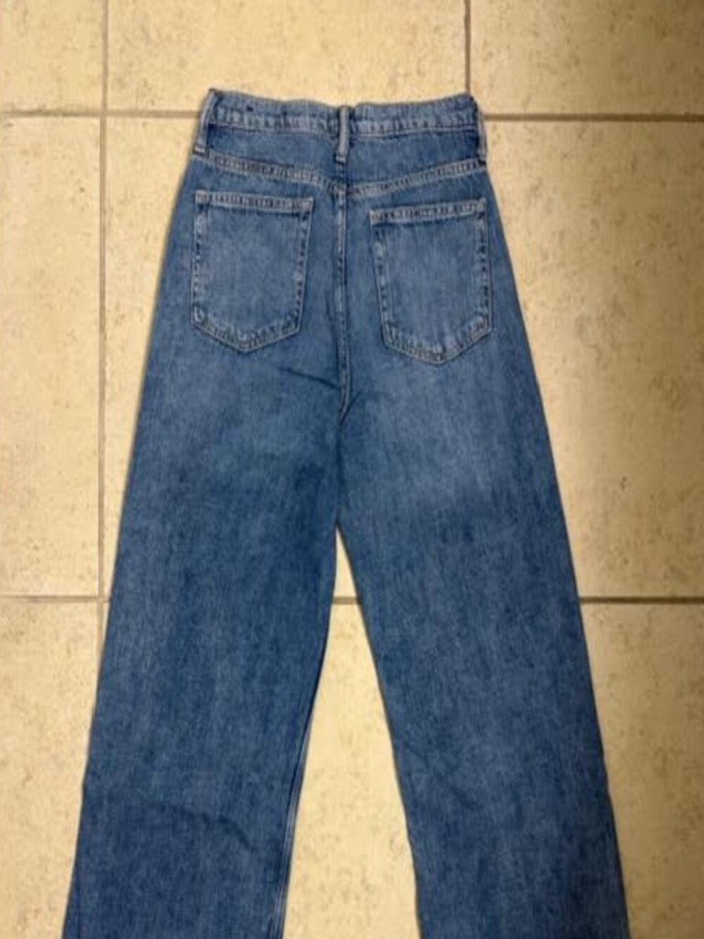 GAP Women's High Rise Wide Leg Jeans 2 26 Regular Dark Wash Blue Denim NEW NWOT - Picture 2 of 9